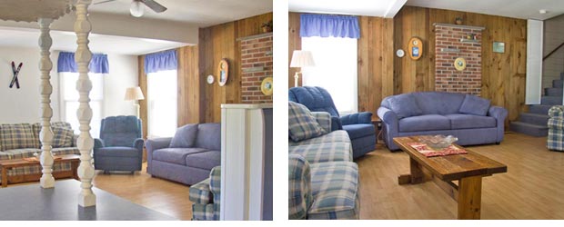 Large Living room and Open Kitchen